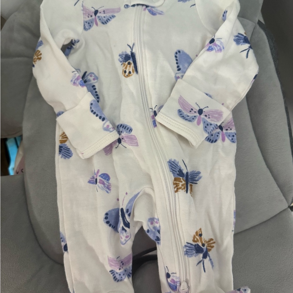 Kids Butterfly Print One Piece